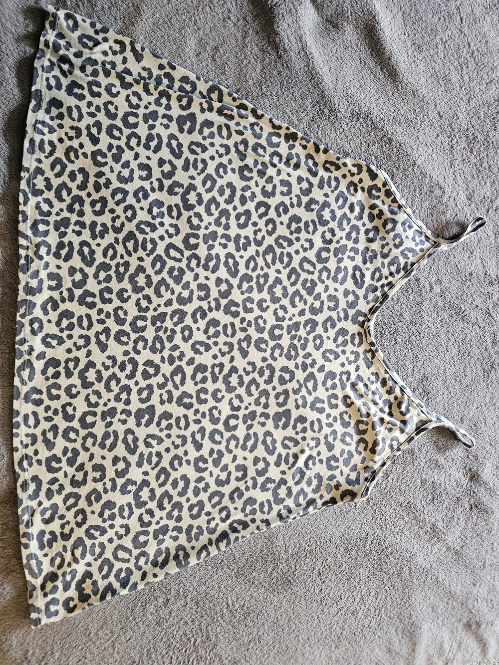 Leopard Print Cami Tank Top - Beige & Black